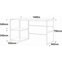 Skånska Möbelhuset Voyage Skrivbord 140x60 Cm - Furu -Stolar affär a5d96d94448ca9dfac648f43a93ae1eded