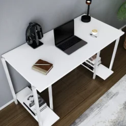 Skånska Möbelhuset Academy Skrivbord 125,2 X 60 Cm - Vit -Stolar affär a5e75b3cab00361fd82da7bfe8ecb436de