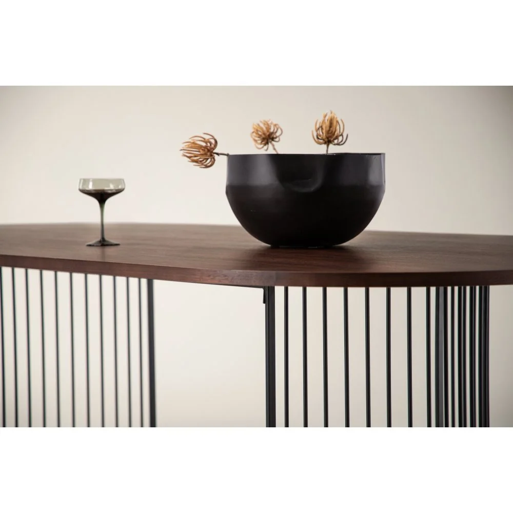 Skånska Möbelhuset Hamneskär Matbord 220 X 110 Cm - Svart/valnöt 5 Skånska Möbelhuset Hamneskär Matbord 220 X 110 Cm - Svart/valnöt - Bild 3