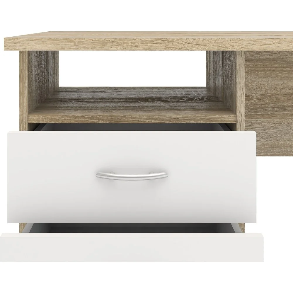 Skånska Möbelhuset Function Plus Skrivbord 120,1 X 48,1 X 72,6 Cm - Ek/vit 14 Skånska Möbelhuset Function Plus Skrivbord 120,1 X 48,1 X 72,6 Cm - Ek/vit - Bild 12