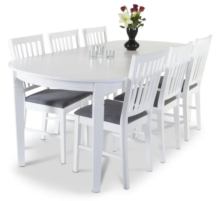 Skånska Möbelhuset Sandhamn Matbord 160-200 Cm - Vit 3 Skånska Möbelhuset Sandhamn Matbord 160-200 Cm - Vit