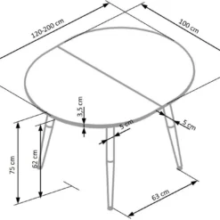 Skånska Möbelhuset Paloma Matbord Utdragbart 120-200 Cm - Vit (Högglans) / Ek -Stolar affär a7130b842a0918d6a67b6035310d51c53d