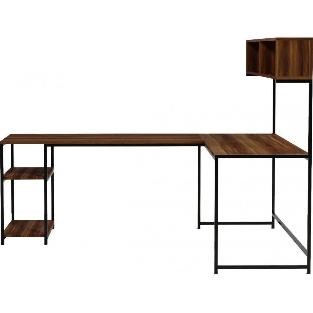 Skånska Möbelhuset Casino Hörnskrivbord 200x60 Cm - Valnöt 6 Skånska Möbelhuset Casino Hörnskrivbord 200x60 Cm - Valnöt - Bild 4