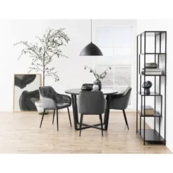 Skånska Möbelhuset Brooke Karmstol - Grå/svart -Stolar affär a82c2bdcf743ef44aa5d737a3d7d82caa0