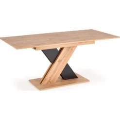 Skånska Möbelhuset River Matbord 130-175 Cm - Wotan Ek/svart -Stolar affär a92d801123aafb6bf330197d57b4bf76fd