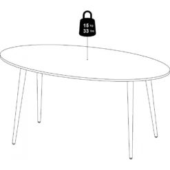 Skånska Möbelhuset Oslo Matbord 160 X 80 Cm - Vit/svart -Stolar affär ab12578667bbd5da979a82d78009181c18