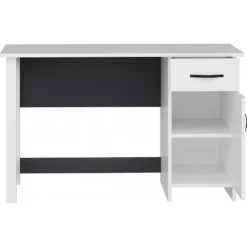 Skånska Möbelhuset Natural Skrivbord 120 X 60 Cm - Vit/antracit -Stolar affär ab363fede1f60ee4545e6e86c3cc4d979c