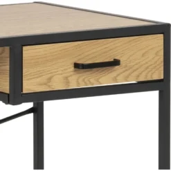 Skånska Möbelhuset Seaford Skrivbord Med Låda 110x45 Cm - Ek/svart -Stolar affär ab7b86541a32d22c5a327d1667168a12a4