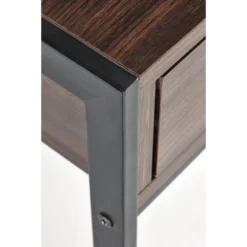 Skånska Möbelhuset Manomeza Skrivbord 123x48 Cm - Valnöt/svart -Stolar affär abecad04495f256e82d795396b1b68d593