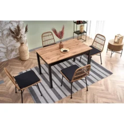 Skånska Möbelhuset Regner Matbord 124-168 Cm - Wotan Ek/svart -Stolar affär ace6b769963e63a2e7222a59dcf5d5d52e