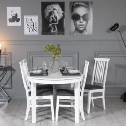 Skånska Möbelhuset Gåsö Ovalt Matbord Förlängningsbart 160-210 Cm - Vit -Stolar affär ace9de2d57419a23889a465baa324396b6