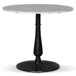 Skånska Möbelhuset Flair Runt Matbord Ø85 Cm - Mystery E100 Fot / Ljus Marmor