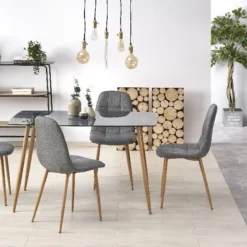 Skånska Möbelhuset Tia Matbord 130 X 80 Cm - Ek / Glas -Stolar affär ad84fc26ee1325d12da83917079c126ceb