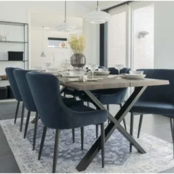 HOUSE NORDIC Boston Matstol - Mörkblå/svart -Stolar affär adf096ff6828b5afab342e60f94f0d0f00