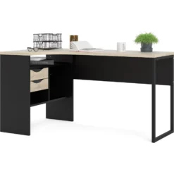 Skånska Möbelhuset Function Plus Skrivbord 145,1 X 81 X 76,8 Cm - Svart/ek -Stolar affär ae64151933887f8b9f92053b158517185f