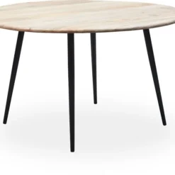 Skånska Möbelhuset Tessa Runt Matbord D130 Cm - Trä/svart