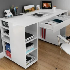 Skånska Möbelhuset Diamond Skrivbord 145,3x59,6 Cm - Vit -Stolar affär b01b6ac84afc750eeded83f90a140532e3