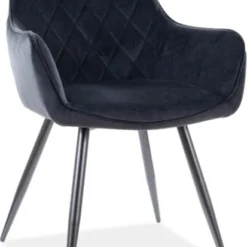 Skånska Möbelhuset Linea Matstol - Svart Sammet