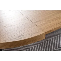 Skånska Möbelhuset Parker Matbord 100-250 Cm - Ek/svart -Stolar affär b05234ece10244e68b239ee65a59bd08c0