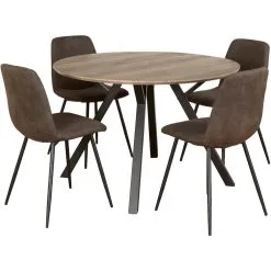 Skånska Möbelhuset Smokey Matbord 120 Cm - Gråbetsad Ek -Stolar affär b05642d9461bd2475bc3d46b06666fd634