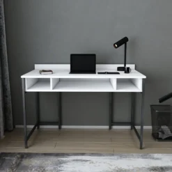 Skånska Möbelhuset Alma Skrivbord 120 X 60 Cm - Svart/vit -Stolar affär b073ee08da388a70178010e6cd06e0998c