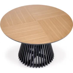 Skånska Möbelhuset Issey Matbord Ø120 Cm - Ek/svart -Stolar affär b3462941ff3e54ec712d532d2b77c82bdd