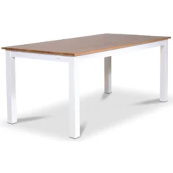 Skånska Möbelhuset Dalarös Matbord 180 Cm - Vit / Oljad Ek