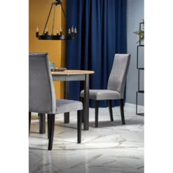 Skånska Möbelhuset Berivan Matbord 102-142 Cm - Artisan Ek/svart -Stolar affär b44fb4368c0c19222c5797b19ee61257e0