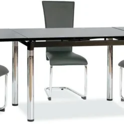 Skånska Möbelhuset Sarai 110-170 Cm Matbord - Krom/svart