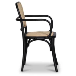 Skånska Möbelhuset Malmby Karmstol Böjträ Svart/rotting -Stolar affär b46771c456200aef40f631e4fbed31e4e7