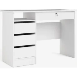 Skånska Möbelhuset Function Plus Skrivbord Med 3 Lådor 109,3 X 48,5 Cm - Vit -Stolar affär b4a82dc78a1464e89c284363f531595925