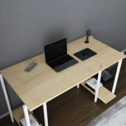 Skånska Möbelhuset Academy Skrivbord 125,2 X 60 Cm - Vit/ek -Stolar affär b53f15523920c2f800c144c03fa0eb1297