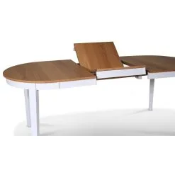 Skånska Möbelhuset Fårö Ovalt Matbord 160/210x90 - Vit/Ek -Stolar affär b60cdc1a8139fe108581dd4a2ba263d2fb