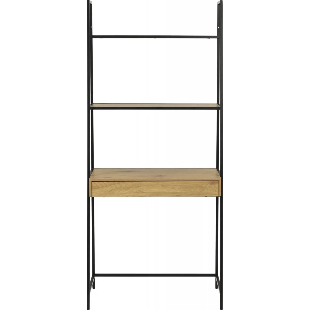 Skånska Möbelhuset Seaford Skrivbordshylla - Svart/ek 4 Skånska Möbelhuset Seaford Skrivbordshylla - Svart/ek - Bild 2
