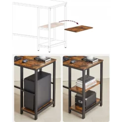 Skånska Möbelhuset Rami Hörnskrivbord 138/138 X 49 Cm - Brun/svart -Stolar affär b6eb2501f6190341c0fb450eaf2bd97e7c