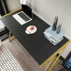 Skånska Möbelhuset Adelaide Skrivbord 114 X 60 Cm - Guld/antracit -Stolar affär b6f2959c08b9ecf5b645f2f59d59a2fe96