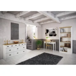 Skånska Möbelhuset Nola Skrivbord 95 X 45 Cm - Vit/beige -Stolar affär b7ae404f072cc7a671b715117d1f54f547