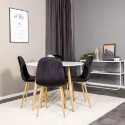 Skånska Möbelhuset Bridge Matstol - Ekimitation/svart Sammet -Stolar affär b7db382c98256536b3f725b5806138341f