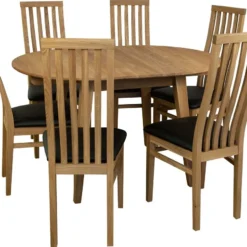 Skånska Möbelhuset Genova Matbord I Oljad Ek Med Iläggsskiva - 90-130 Cm -Stolar affär b829f95d08536388fffacebfb4fec06048