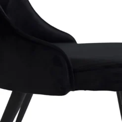 Skånska Möbelhuset Alice Deluxe Matstol - Svart Sammet -Stolar affär b82cf85b10dbe322a163426c79fed04fcd