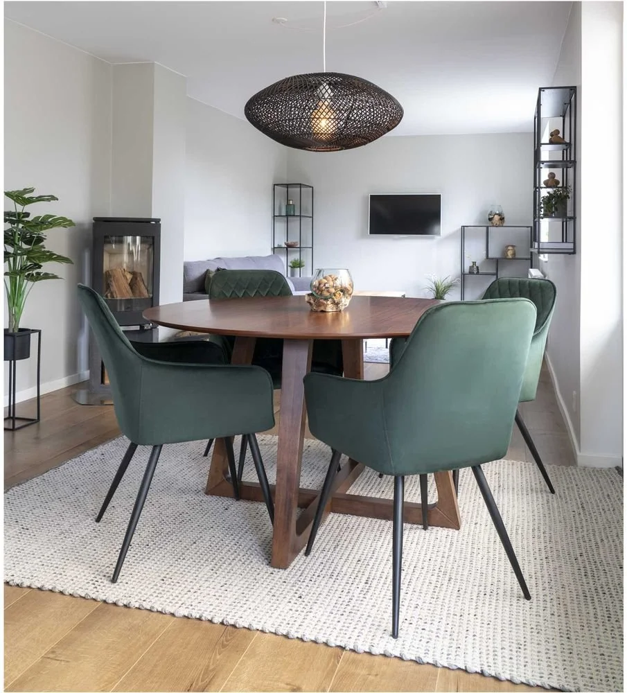 HOUSE NORDIC Hellerup Matbord - Valnöt Fanér - Ø137 8 HOUSE NORDIC Hellerup Matbord - Valnöt Fanér - Ø137 - Bild 6