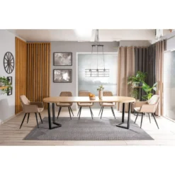 Skånska Möbelhuset Parker Matbord 100-250 Cm - Ek/svart -Stolar affär bdb6a815589821ba9817e9b4929aefda66