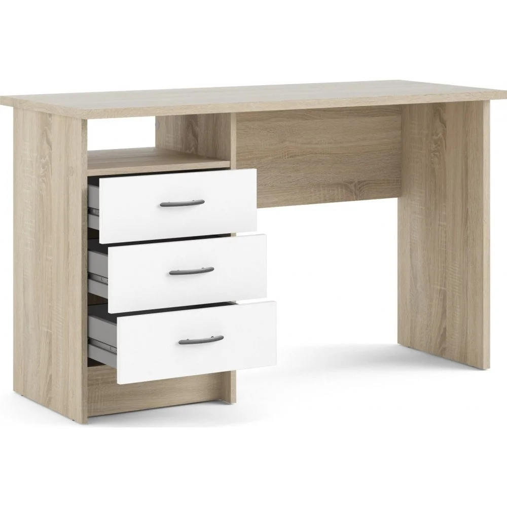 Skånska Möbelhuset Function Plus Skrivbord 120,1 X 48,1 X 72,6 Cm - Ek/vit 6 Skånska Möbelhuset Function Plus Skrivbord 120,1 X 48,1 X 72,6 Cm - Ek/vit - Bild 4