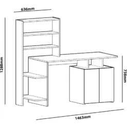 Skånska Möbelhuset Melis Skrivbord 146,3x60 Cm - Valnöt -Stolar affär be23aadcaa2cc94014d279bbbdeddae270