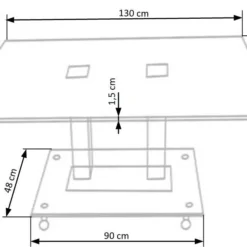 Skånska Möbelhuset Phoenix Bord 130 X 80 Cm - Svart / Krom -Stolar affär be2eaa93da02ea0e2acc848d0aaa4c8ce0