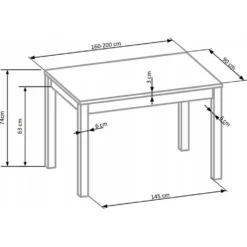 Skånska Möbelhuset Alice Matbord 160-200 Cm - Wenge -Stolar affär bea85af8e7ac4f3221fdf02638d4c9aedc