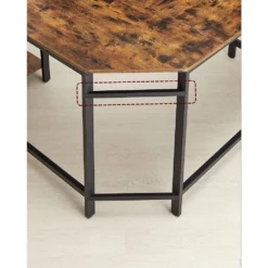 Skånska Möbelhuset Rami Hörnskrivbord 138/138 X 49 Cm - Brun/svart -Stolar affär bf7ec86d19afcf8f4b989388241a32ec38