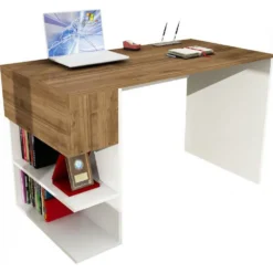 Skånska Möbelhuset Alphonzo Skrivbord 121,8x60 Cm - Vit/valnöt -Stolar affär c0ba563768bef6984769db4e8bbac6c688