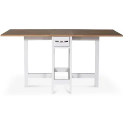 Skånska Möbelhuset Fårö Klaffbord 30/90/150 X 80 Cm - Vit / Ek -Stolar affär c0d5d5a694e1430e8a4229cf7766245ee5