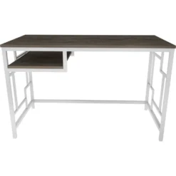Skånska Möbelhuset Kennesaw Skrivbord 120 X 60 Cm - Vit/mörkgrå -Stolar affär c1300e8cfe284276dc043e8bed90564035